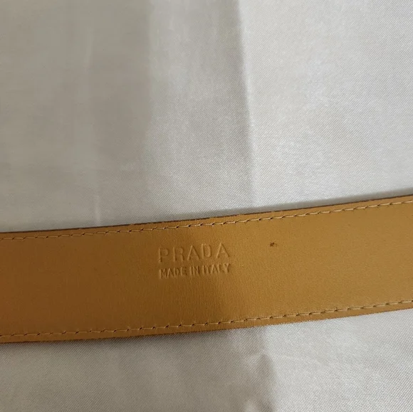 Authentic Vintage Prada Camel/Tan Color  Ladies Belt - Picture 3 of 9